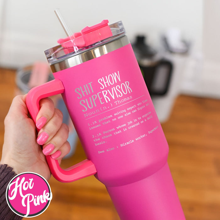 Shit Show Supervisor Tumbler, Goodbye Gift To Boss, Goodbye Gifts Tumbler, Goodbye Gift For Coworker Tumbler, Funny Coworker Tumbler