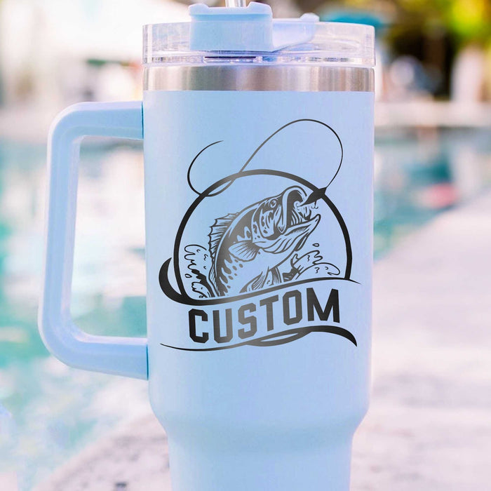 Hunting And Fishing Tumbler, Funny Fishing Tumbler,Fishing Tumbler Personalized,Fishing Tumbler,Custom Tumbler Fishing,40oz Tumbler Engraved