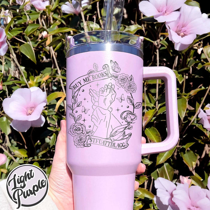 Smut Reader Tumbler, Laser Engraved Tumbler For Reader, Stfuattdlagg Mug, Smut Readers Book Club Tumbler 40oz, Engraved Tumbler Floral