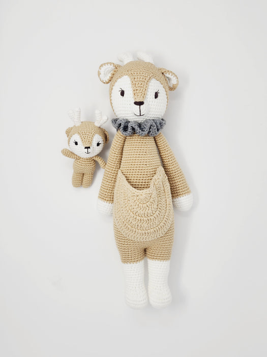 Amigurumi Deer Family Set Gift cute Handmade Crochet, Christmas Gift, Baby Shower,Infant Toy, Birthday Present