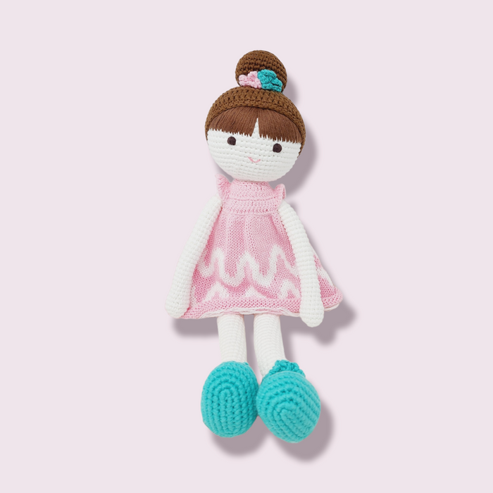 Crochet Baby Girl Doll, Amigurumi Large Girl Stuffs Toys, Gift for birthday, baby Shower